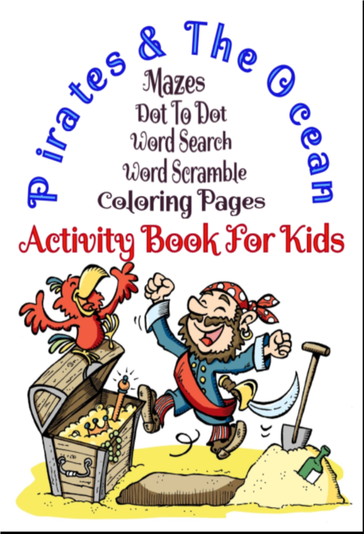 Pirates & The Ocean Activity Book For Kids
