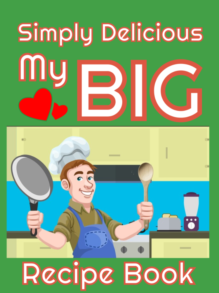Simply Delicious Recipe Book Man With A Pan