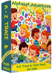 A-Z Trace and Color Pack for Kids