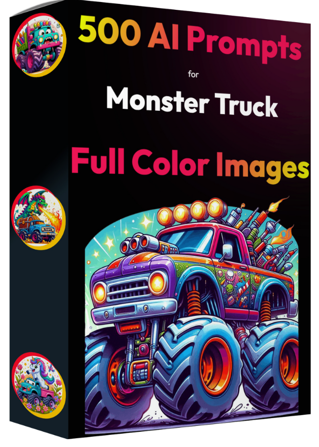 500 AI Prompts for Monster Truck Color images