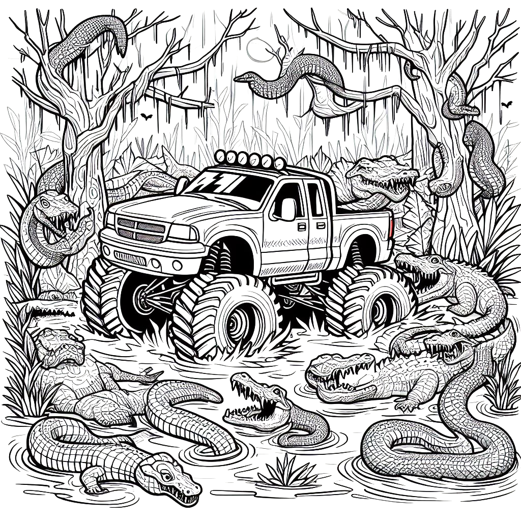 Monster Truck in Swamp