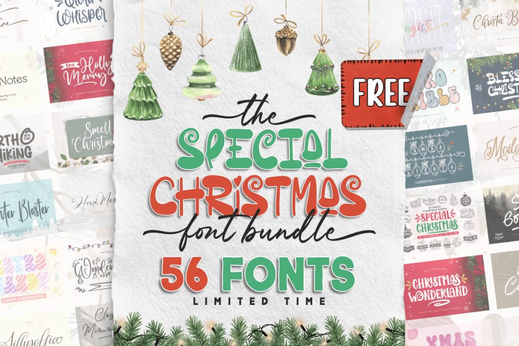 The Special Christmas Font Bundle